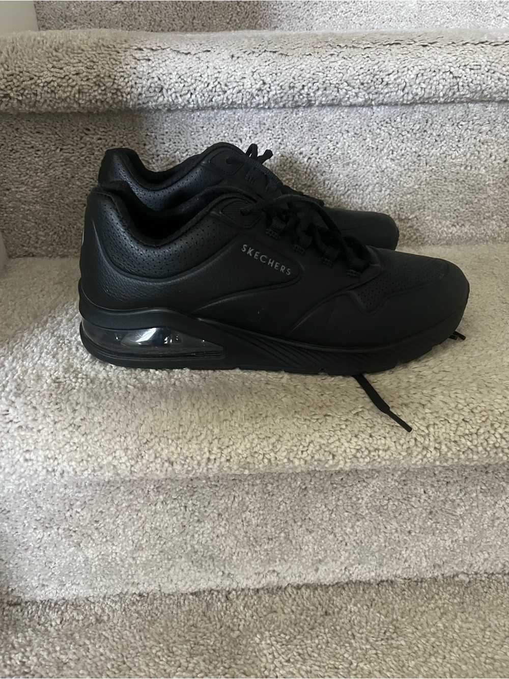 WOMEN'S SKECHERS STREET UNO STAND ON AIR 73690 WEDGE SNEAKERS